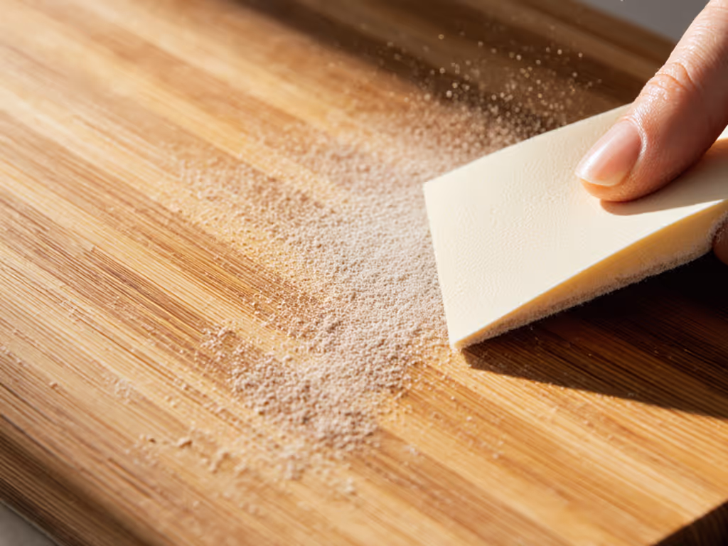 sanding_bamboo_cutting_board_technique