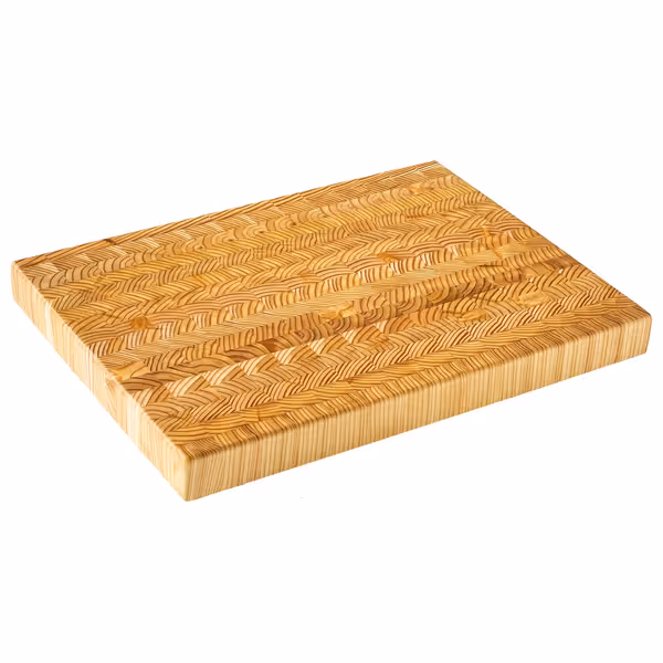 Larch Wood End Grain Medium Cutting Board