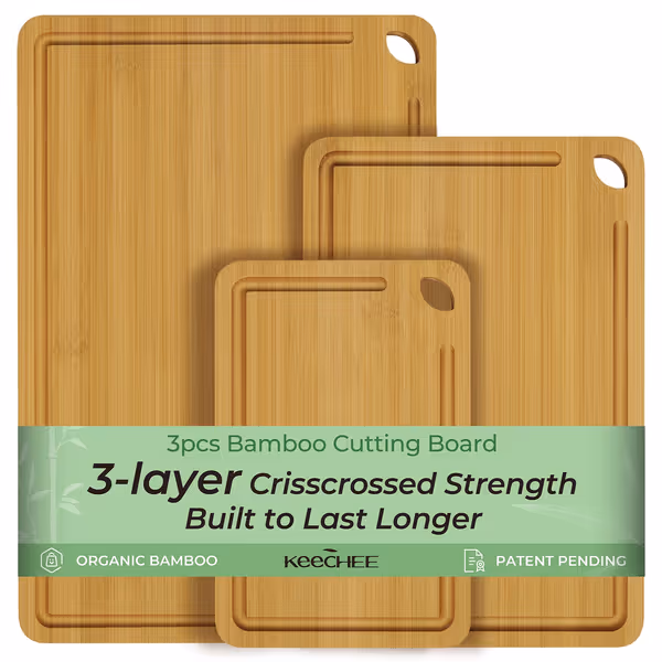 Keechee Bamboo Cutting Board Set